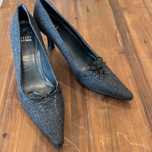 STUART WEITZMAN 9N 3inch wool tweed heels